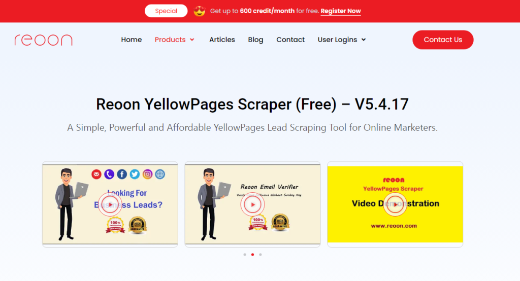 Reoon lead scraper review b2b