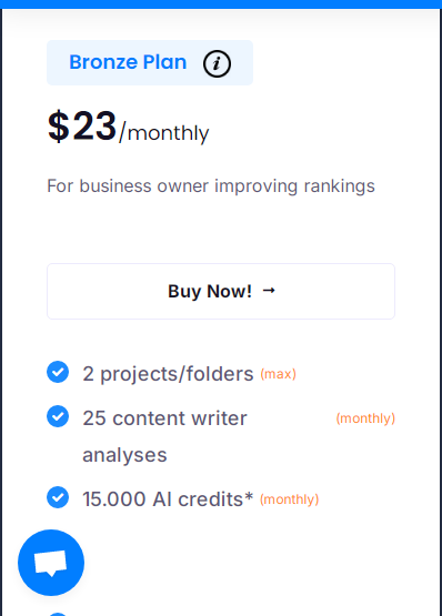 NeuronWriter Pricing