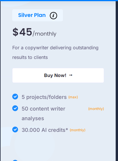 NeuronWriter Pricing